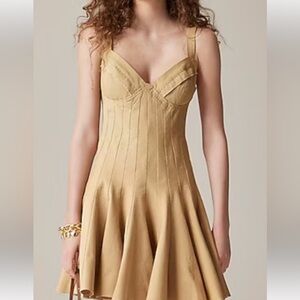 J.Crew Flared Mini Dress in Stretch Chino - NWOT - never  worn. Size 2